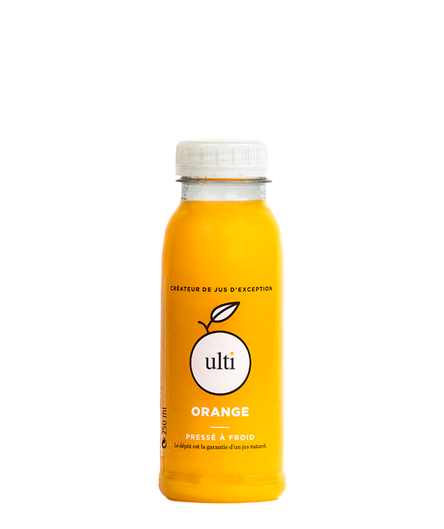 jus d'orange pressé à froid ulti