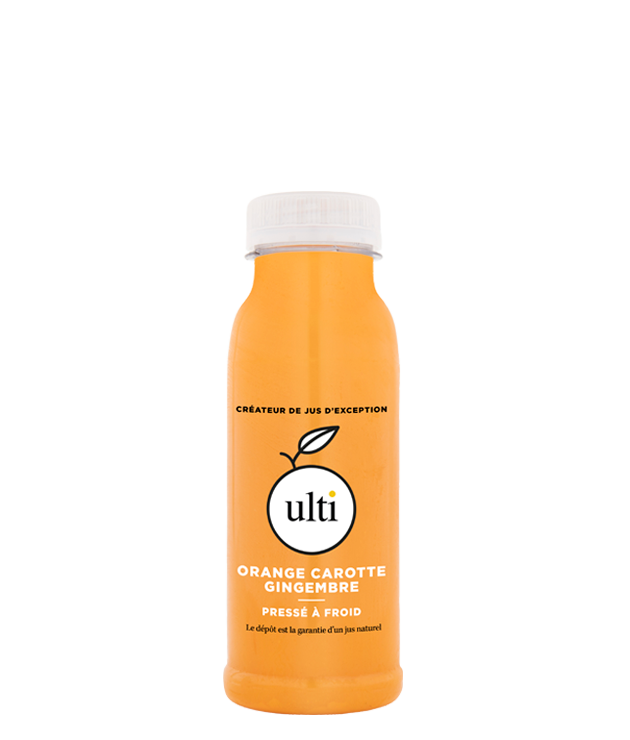 pur jus fraichement pressé orange carotte gingembre ulti HPP